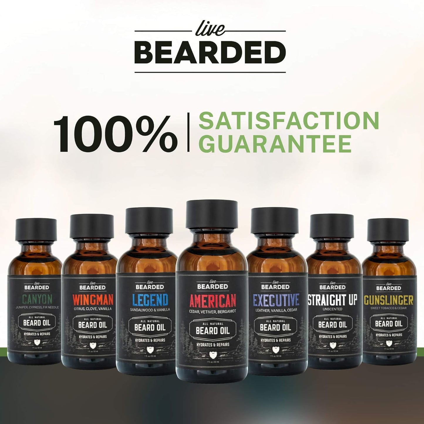 Premium Beard Oil - 1 Fl Oz All-Natural Jojoba for Men | Executive Cedar & Vanilla Scent | Soothes Dry, Flaky Skin