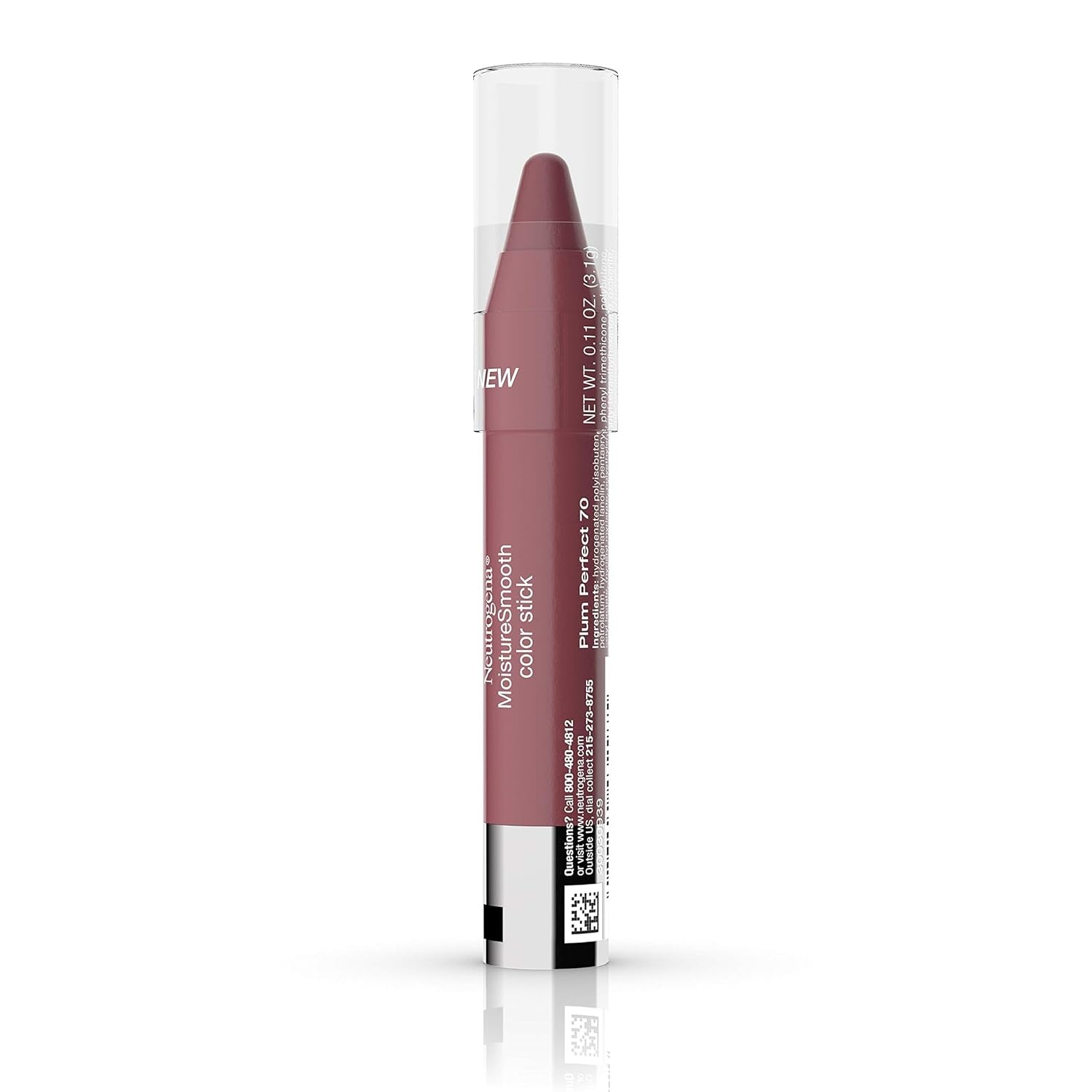 Moisturesmooth Color Lipstick - 70 Plum Perfect - Hydrating Color for Luscious Lips - .011 Oz